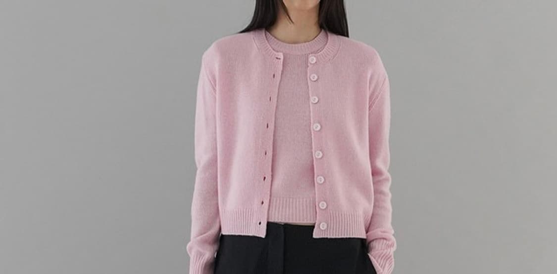 비뮤즈 캐시미어 니트 셋업 택달린 새상품 상품이미지1