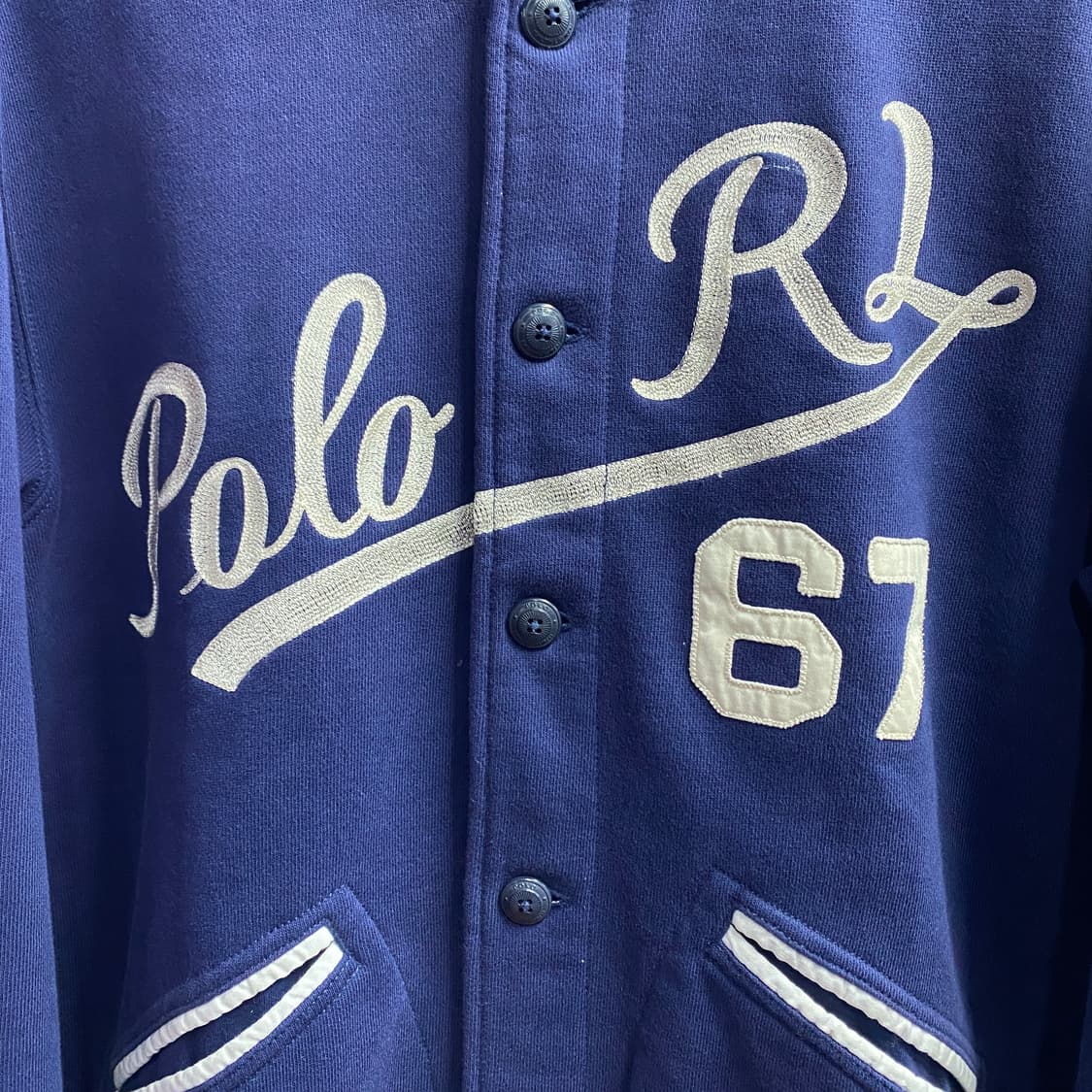 폴로 신형 자수 빅로고 코튼 바시티 자켓 B2560 상품이미지3