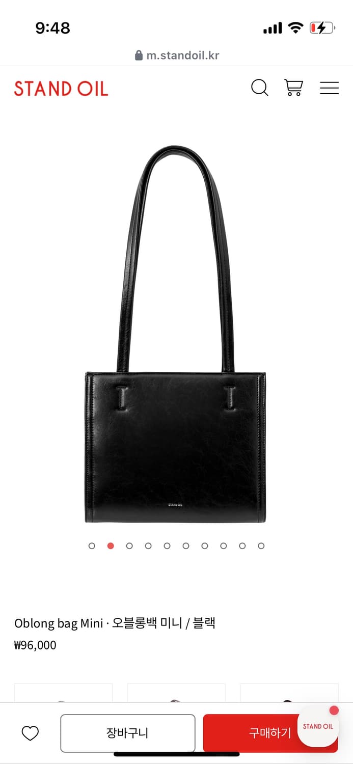 스탠드오일 오블롱백 미니 블랙 상품이미지1