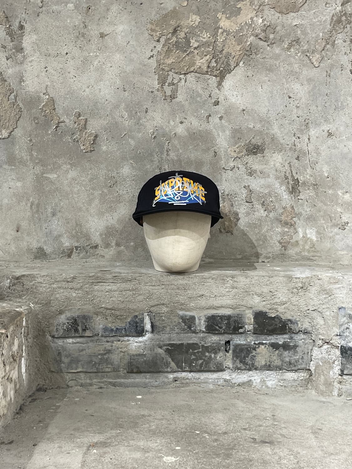 슈프림 x 이라크 아크 22F/W 블랙 5-패널 메쉬 캡 상품이미지2