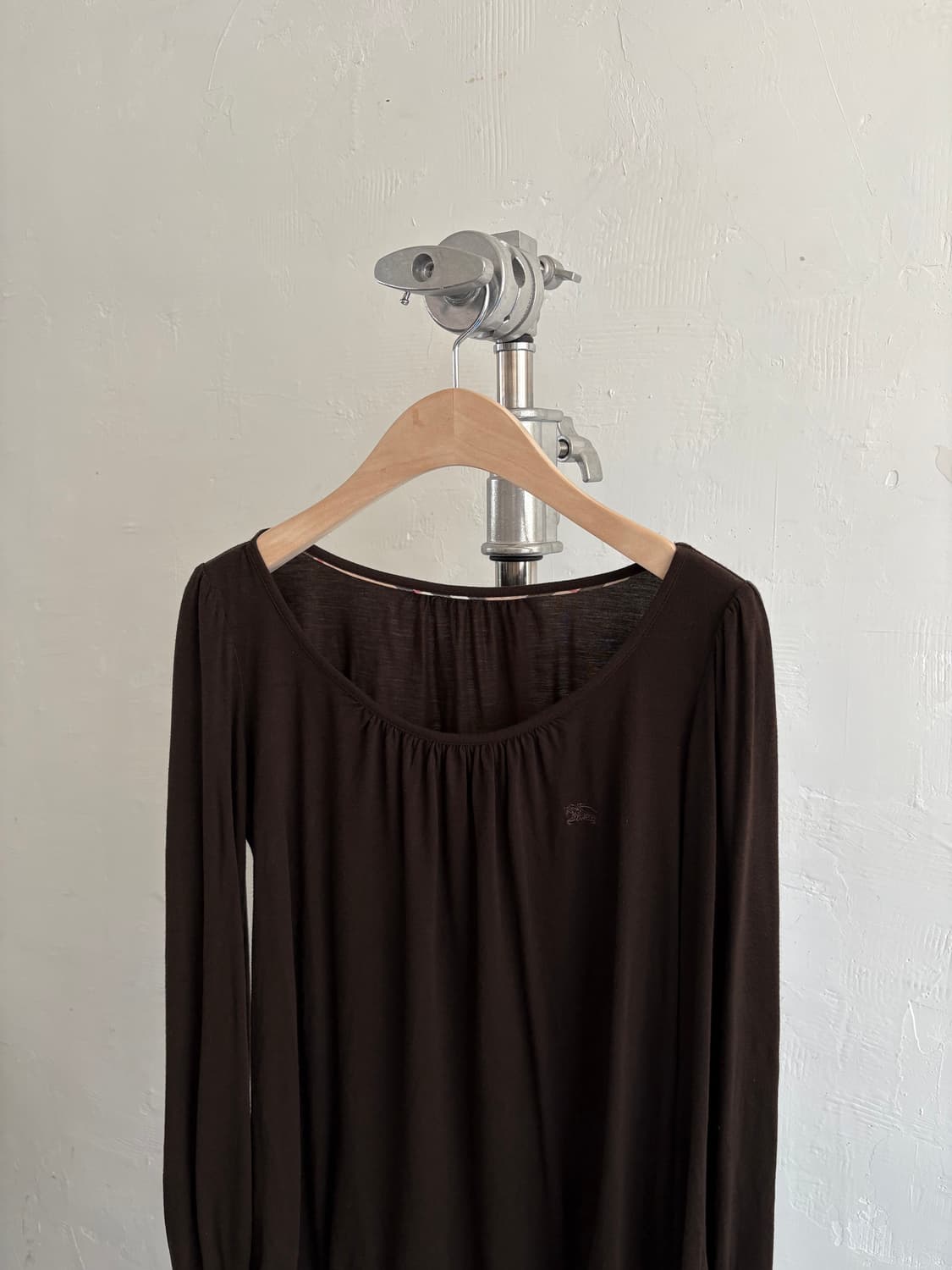 Burberry 버버리 블루라벨 브라운 셔링 슬리브 상품이미지2