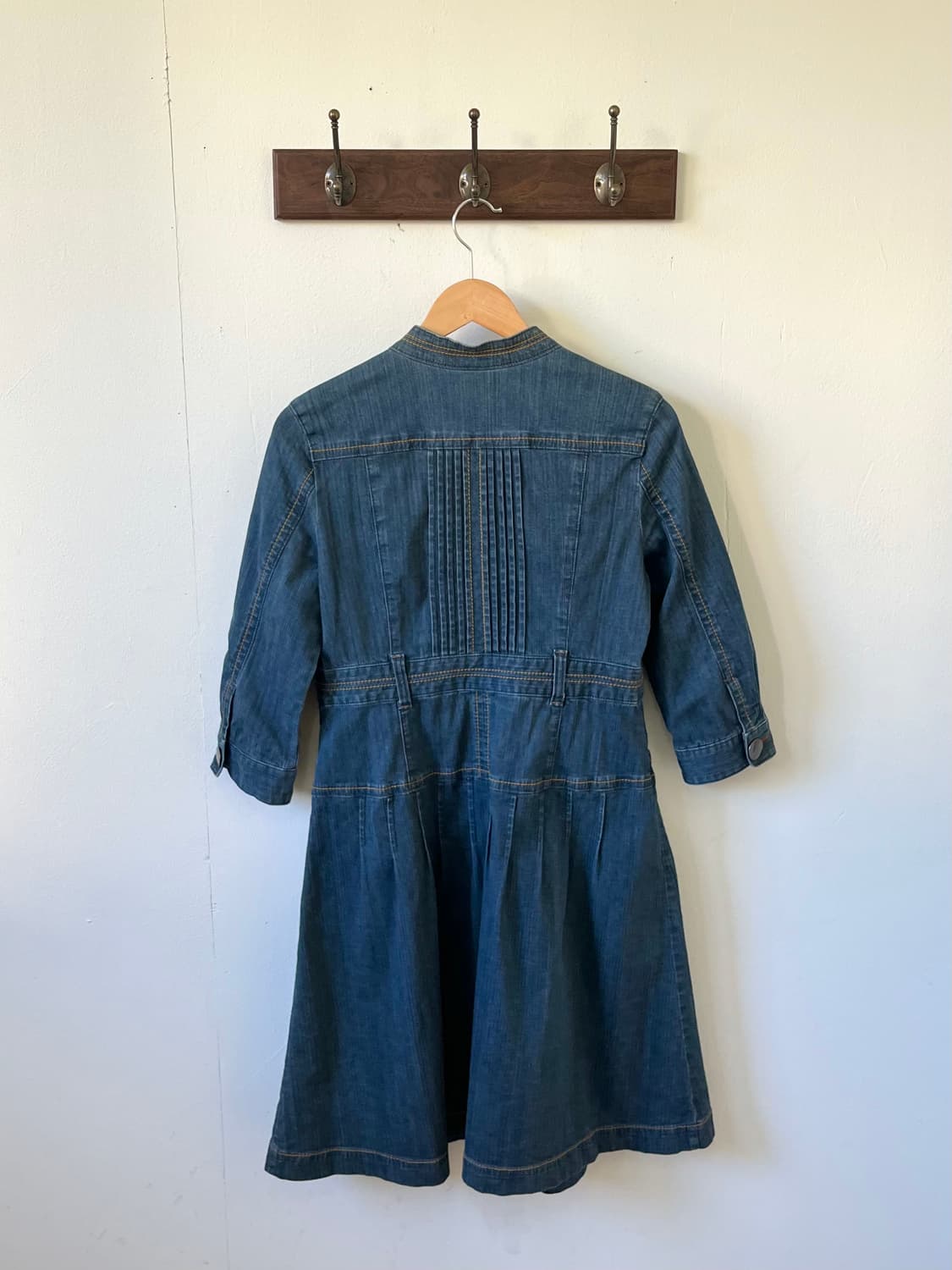 Coomb 도트 버튼 데님 원피스 상품이미지3