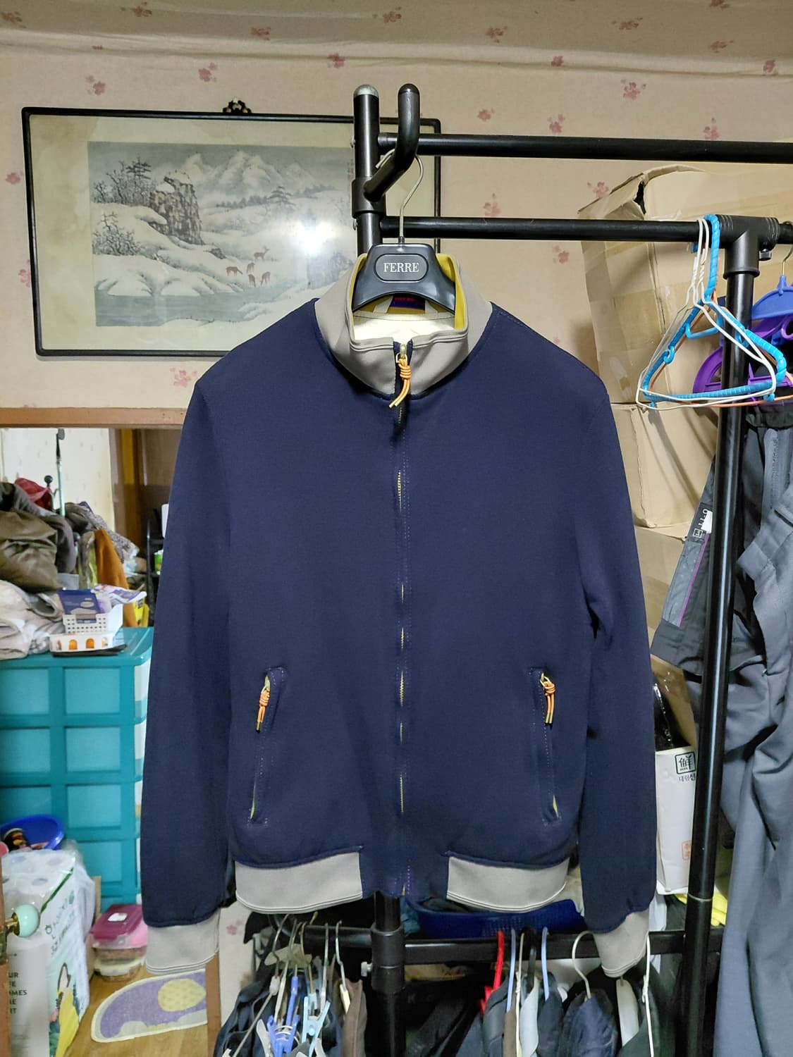 [자라맨]DENIM COUTURE 풀 집업 자켓 XL(100)사이즈 상품이미지1