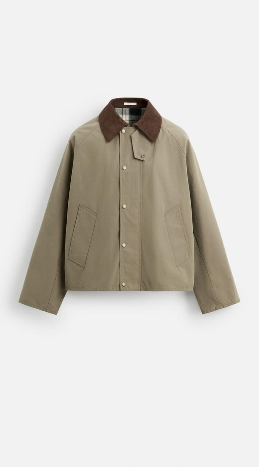 배색 칼라 점퍼 7380/190/708 상품이미지2