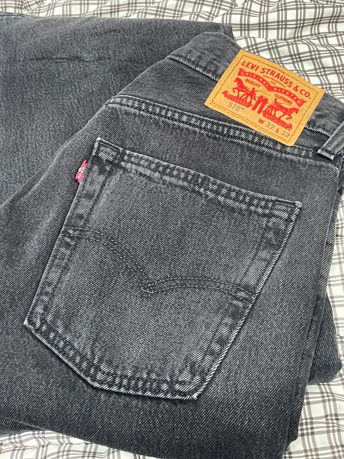 리바이스 578 배기진 흑청 32/32 상품이미지1