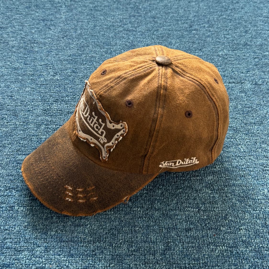 본더치 브라운 빈티지 볼캡 모자 상품이미지2