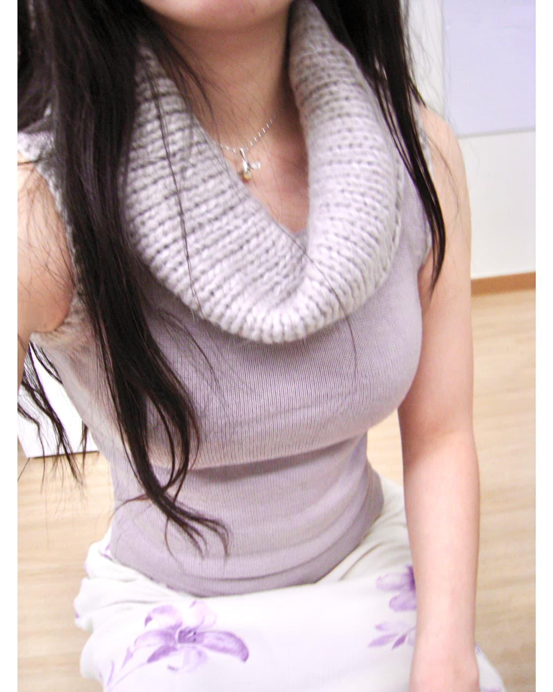 라벤더 카울 니트 상품이미지10