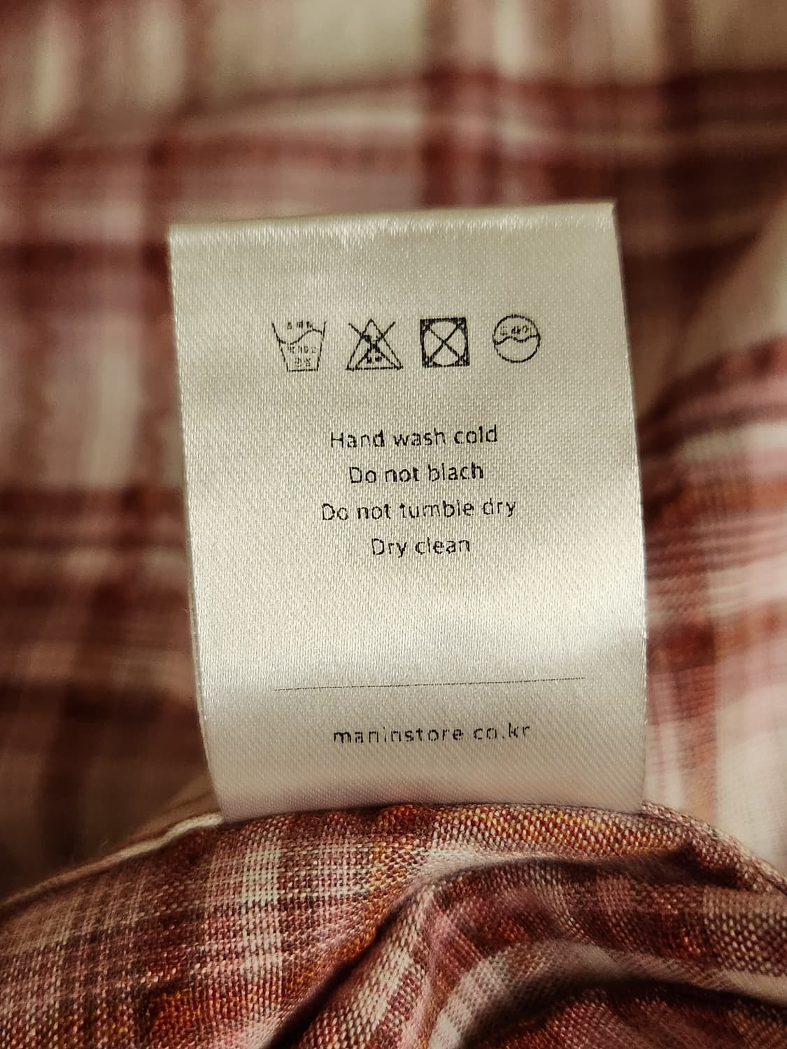 무드인사이드 피치밀크 체크셔츠 상품이미지4