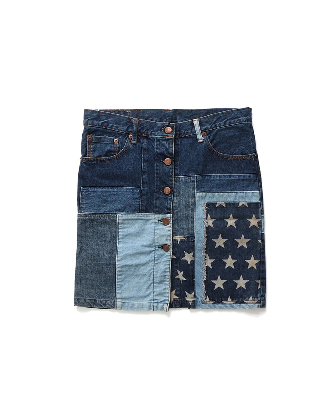 HYSTERIC GLAMOUR KINKY Patchwork Skirt 상품이미지2