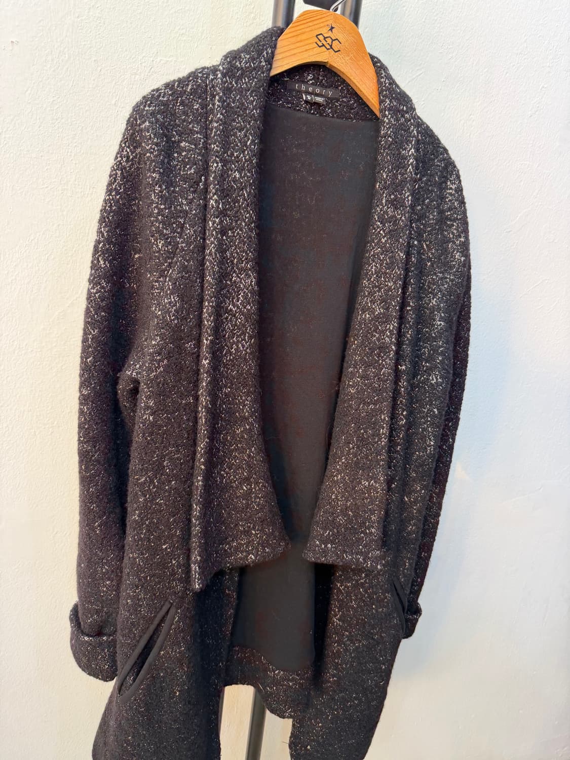 정품) theory 띠어리 블랙 가디건 M 상품이미지2