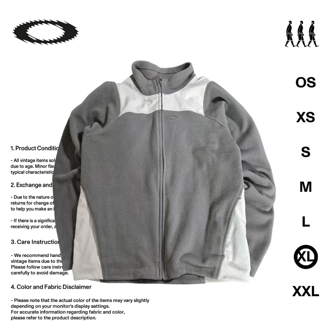 오클리 소프트웨어 00'S 플리스 집업 XL사이즈 상품이미지1