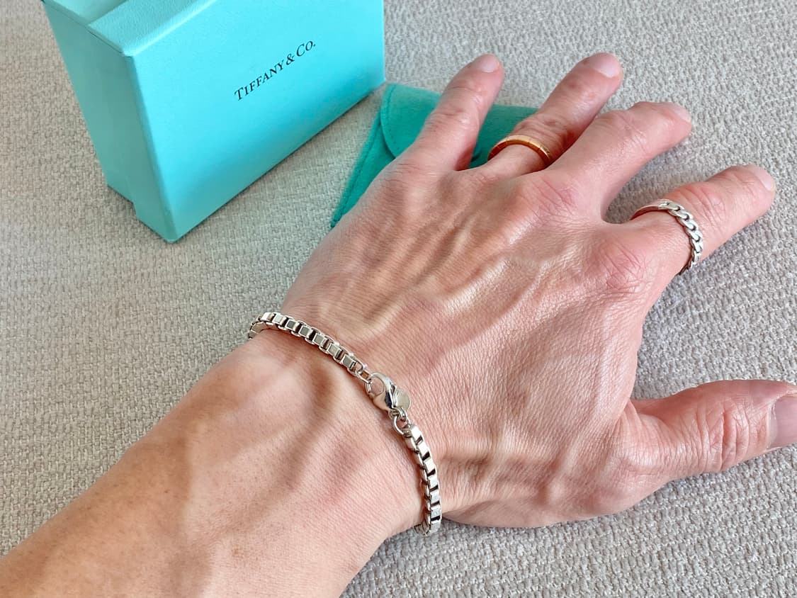 티파니 실버 베네치안 팔찌 18.5CM 남녀공용 상품이미지3