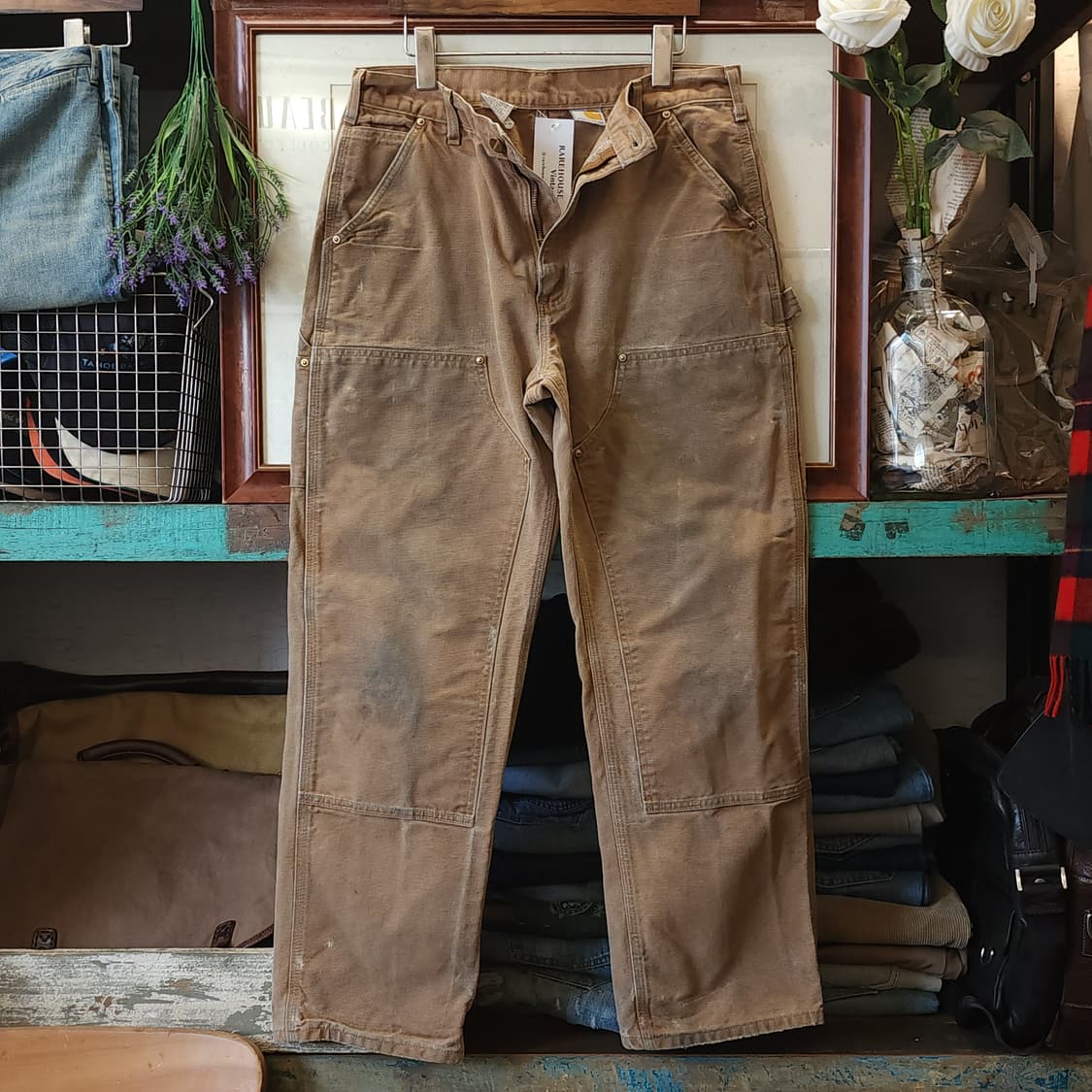 칼하트 워크팬츠 더블니 브라운 칼하트 usa 34x30 상품이미지8