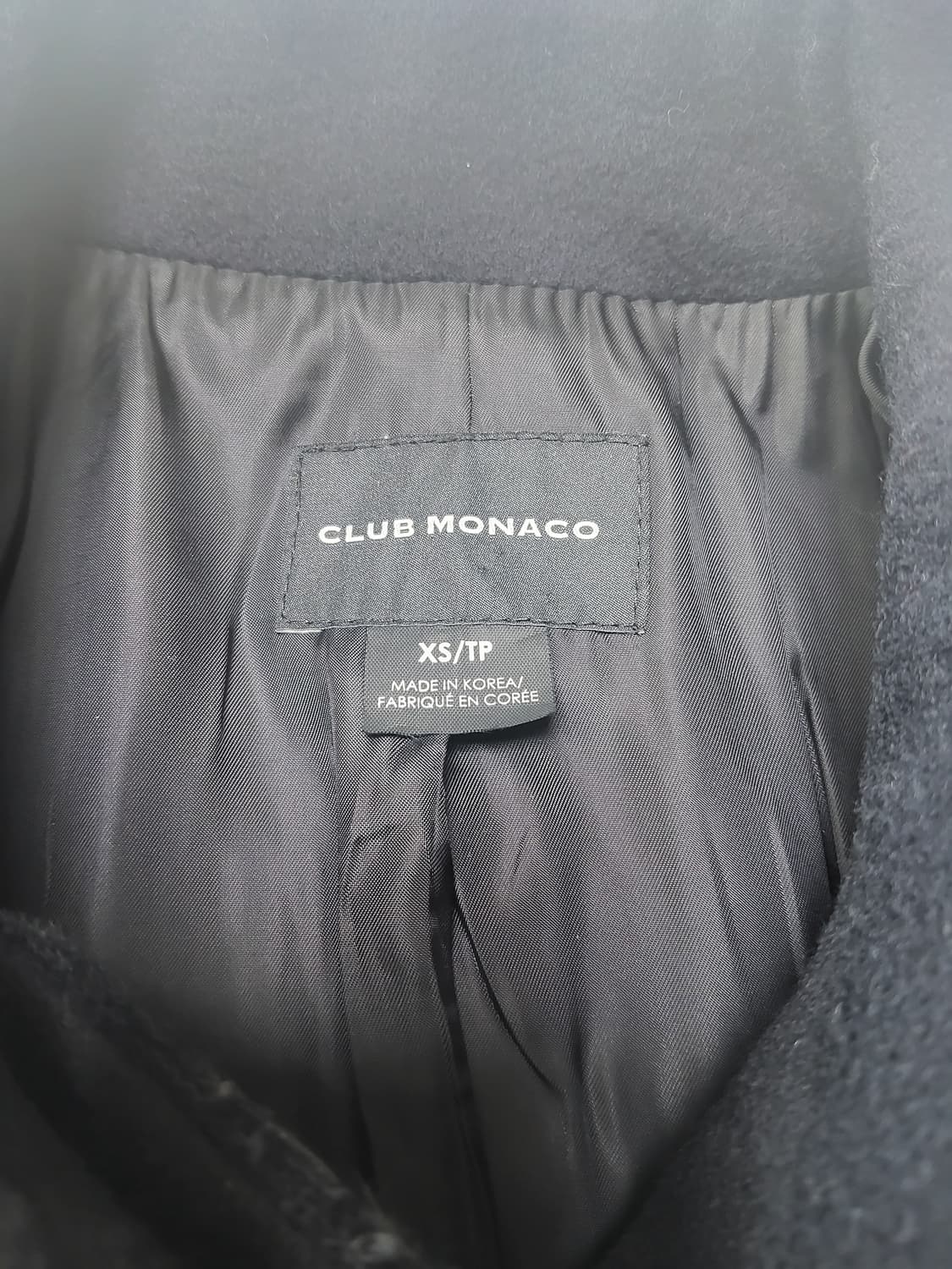 CLUB MONACO 클럽 모나코 캐시미어 모직 코트 상품이미지3