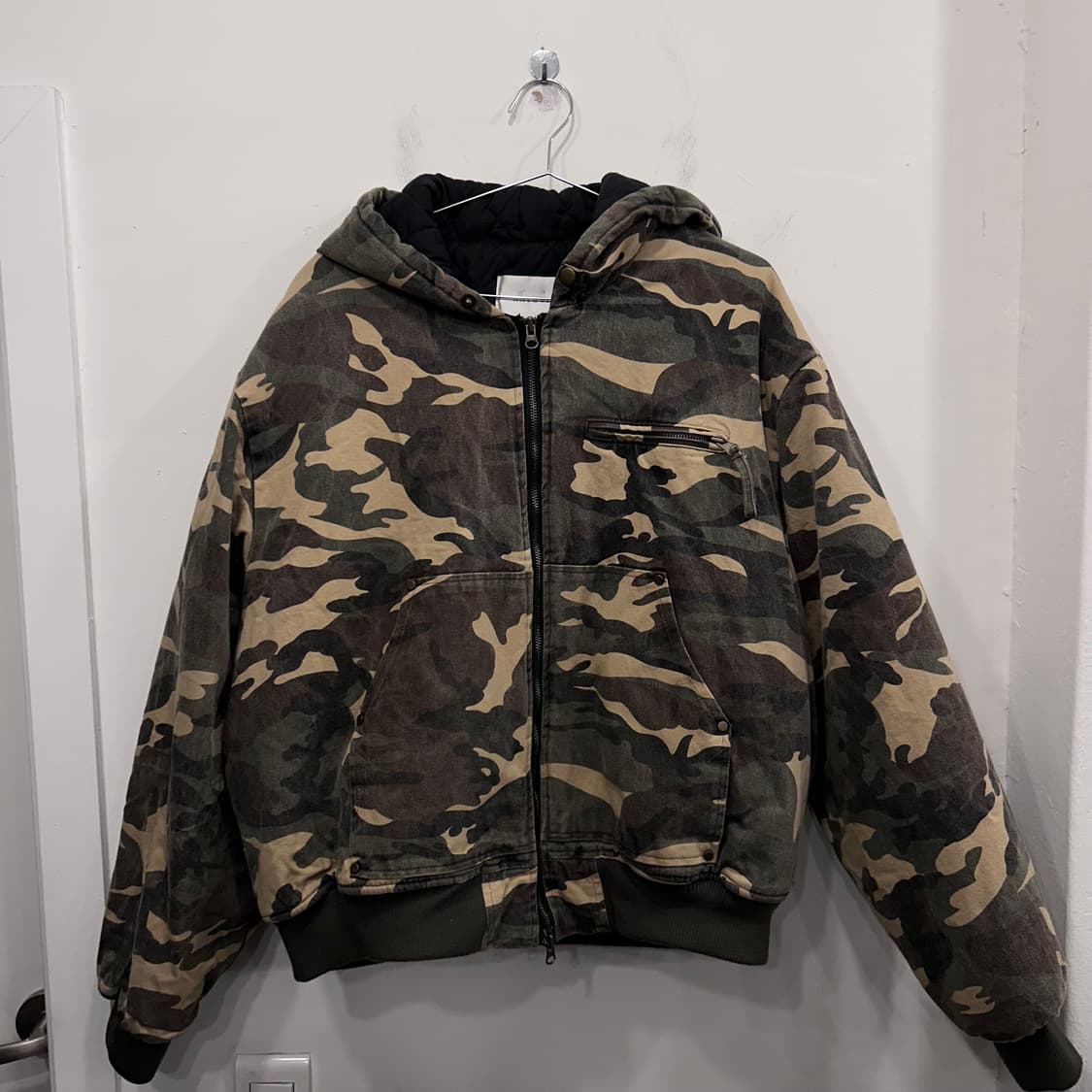 레이건 밀리터리 카모플라쥬 코튼 후드 봄버자켓 상품이미지2