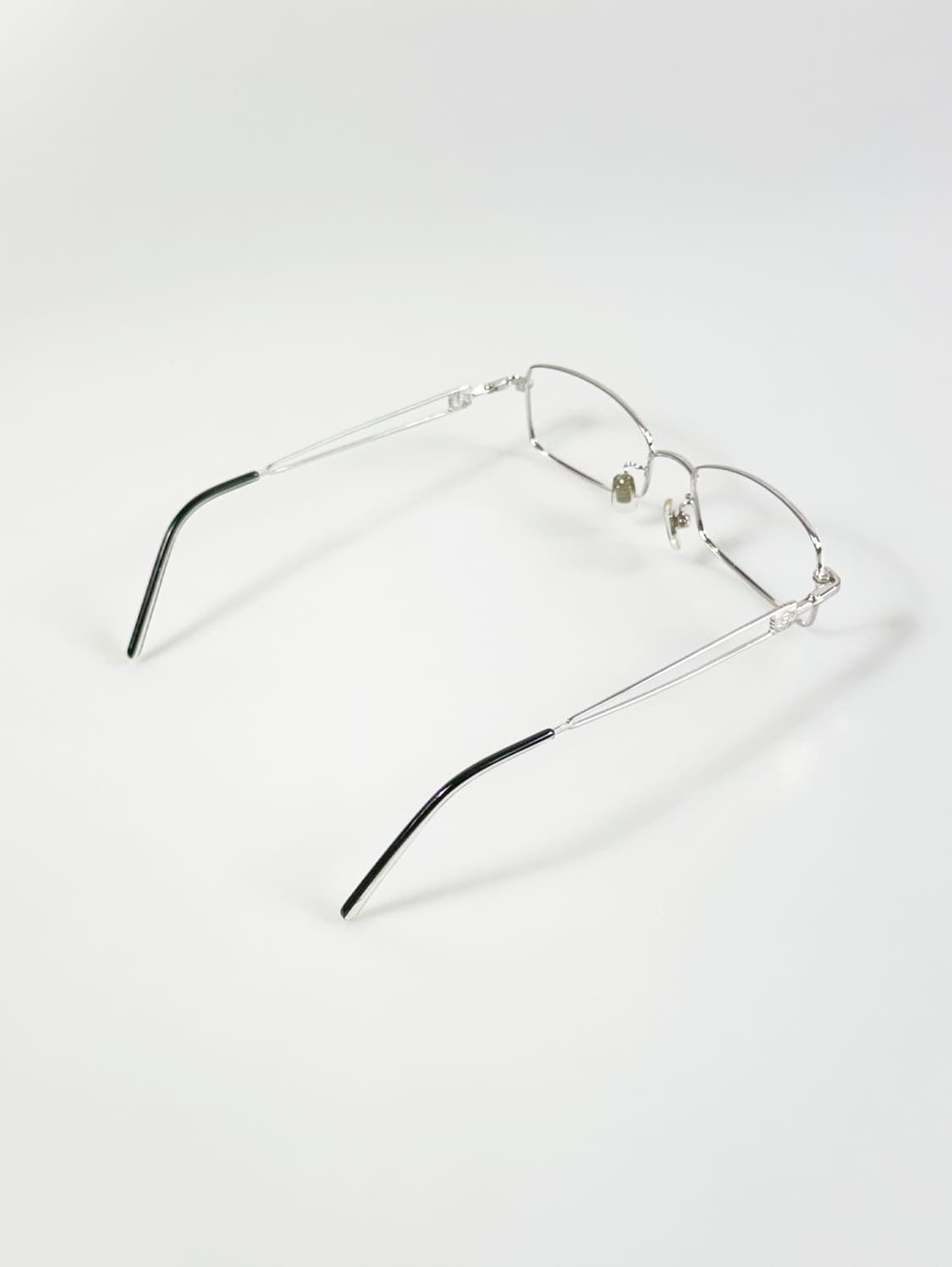 R&B EYEWEAR 실버 슬림 스퀘어 메탈 빈티지 안경 상품이미지5