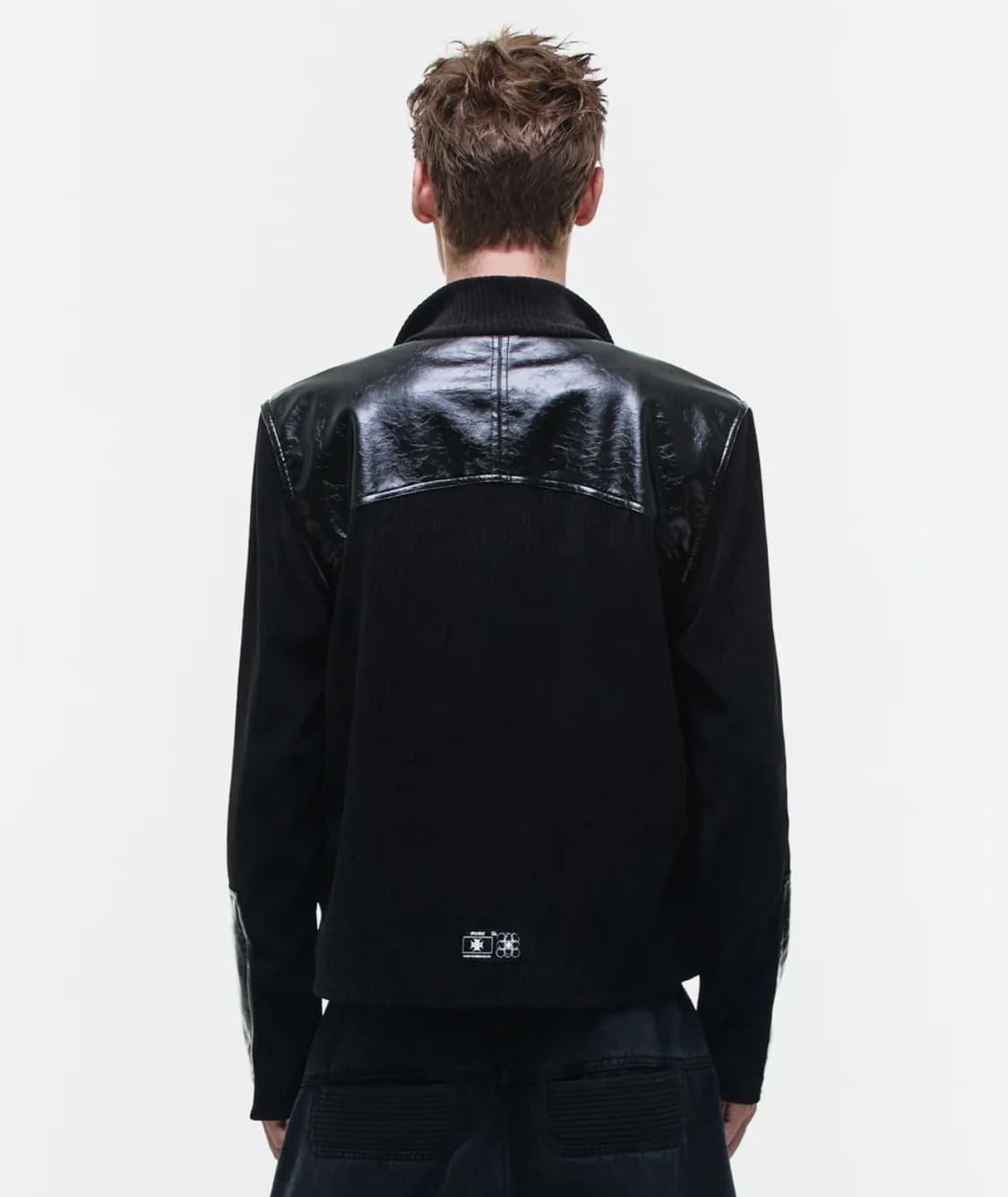 오퍼스 OP. 03 COMBAT LEATHER PATCH KNIT-ZIP 상품이미지2