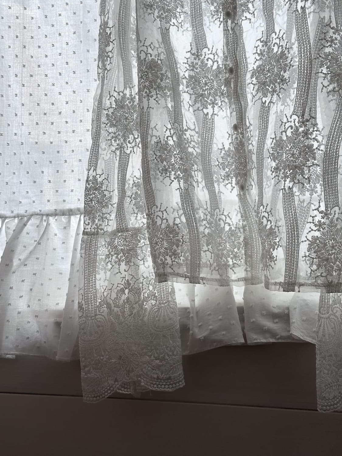 See-Through Off-the-Shoulder Blouse 0203 상품이미지2