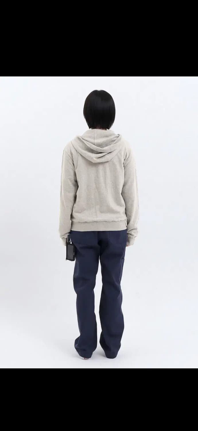 택ㅇ 새상품 0사이즈 사파리스팟 리버시블 후디 후드집업 크림 상품이미지3