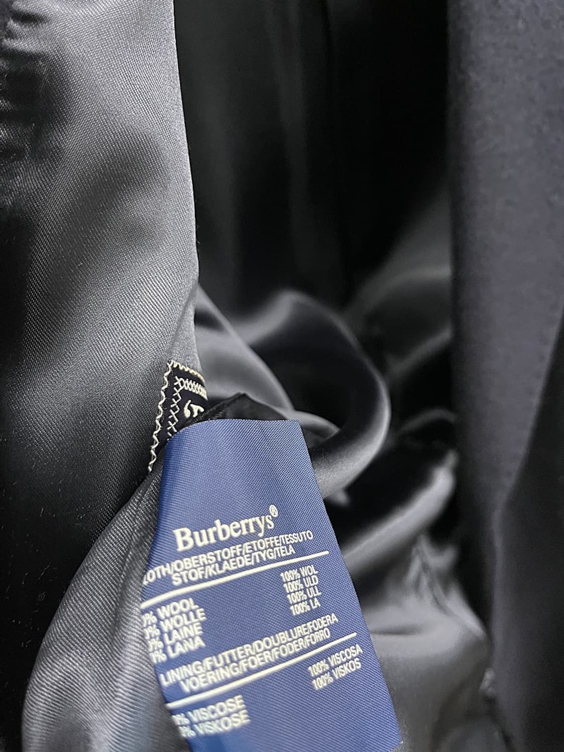 105) 버버리 네이비 울코트  상품이미지6