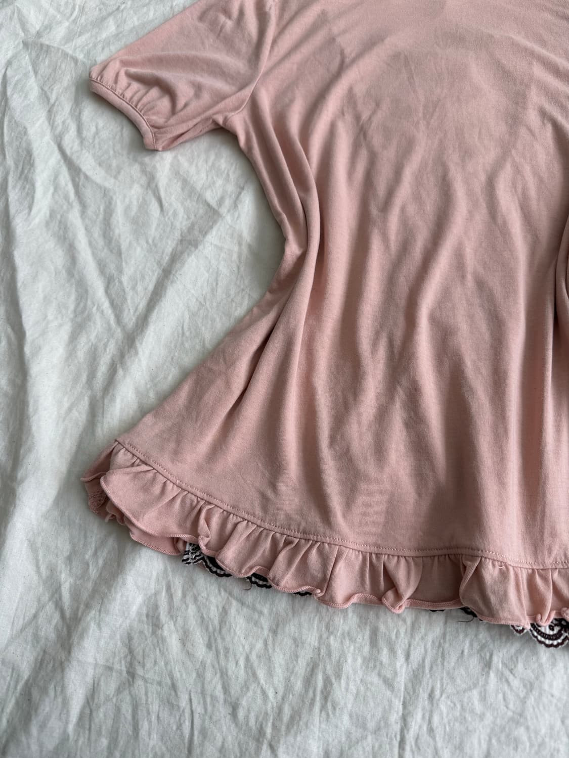 엑시즈팜 로걀 러블리 블라우스 반팔 상품이미지5