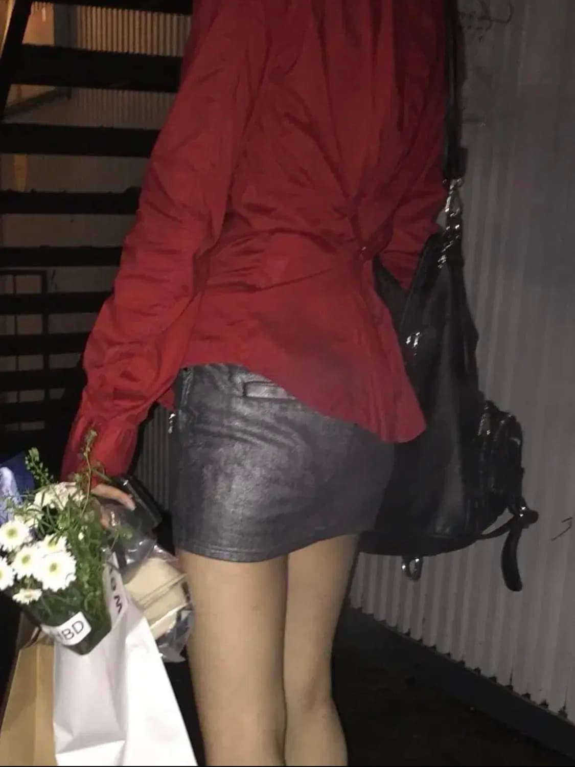 디젤 셔츠, 아르마니 익스체인지 실버 미니스커트 코디세트 상품이미지2