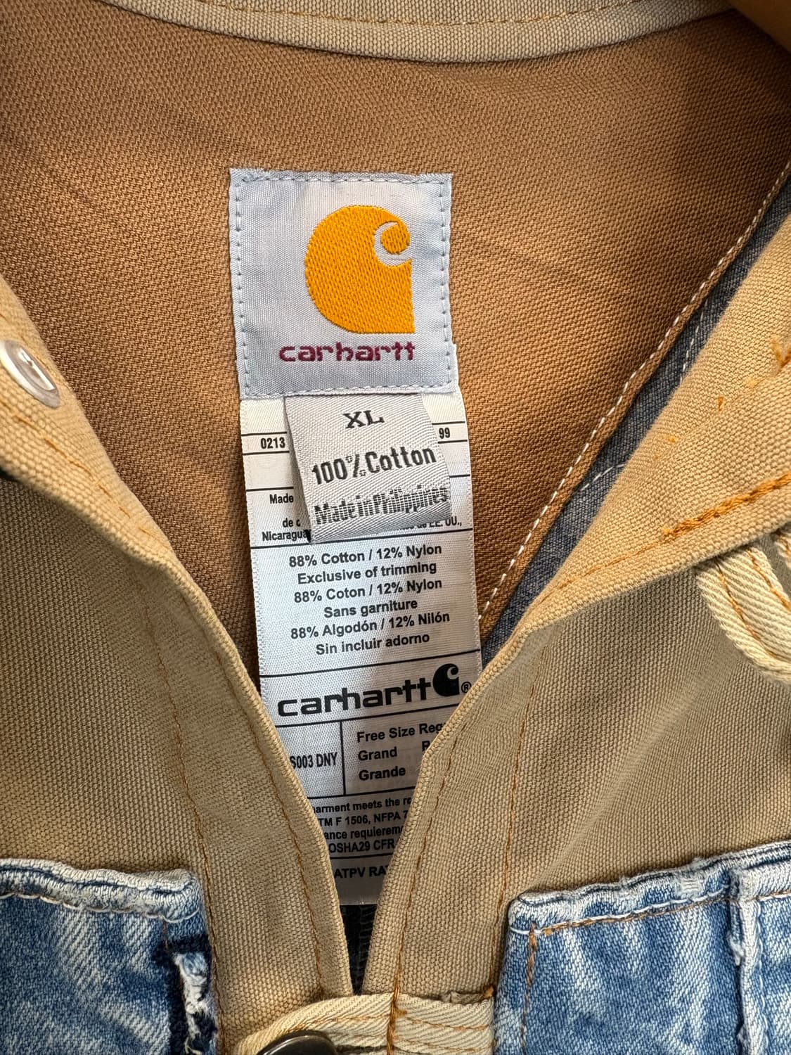 칼하트(Carhartt) 리워크 데님 도킹 워크 자켓 상품이미지2