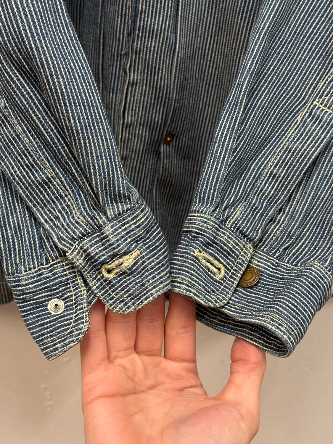 Vintage Patina Hickory Stripe Zip-Up  상품이미지5