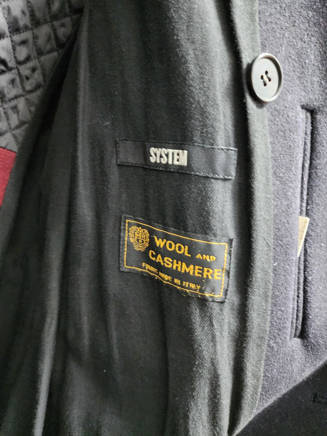 시스템 울 캐시미어 더블 브레스티드 코트 100 상품이미지8