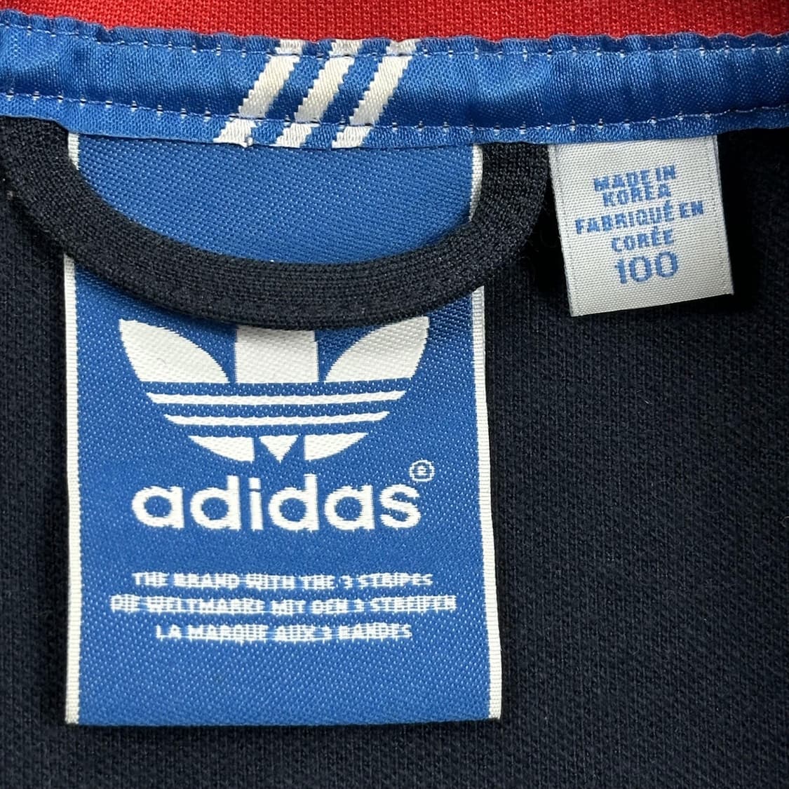 아디다스 유로파 네이비 배색 트랙탑 져지 (L) 상품이미지5