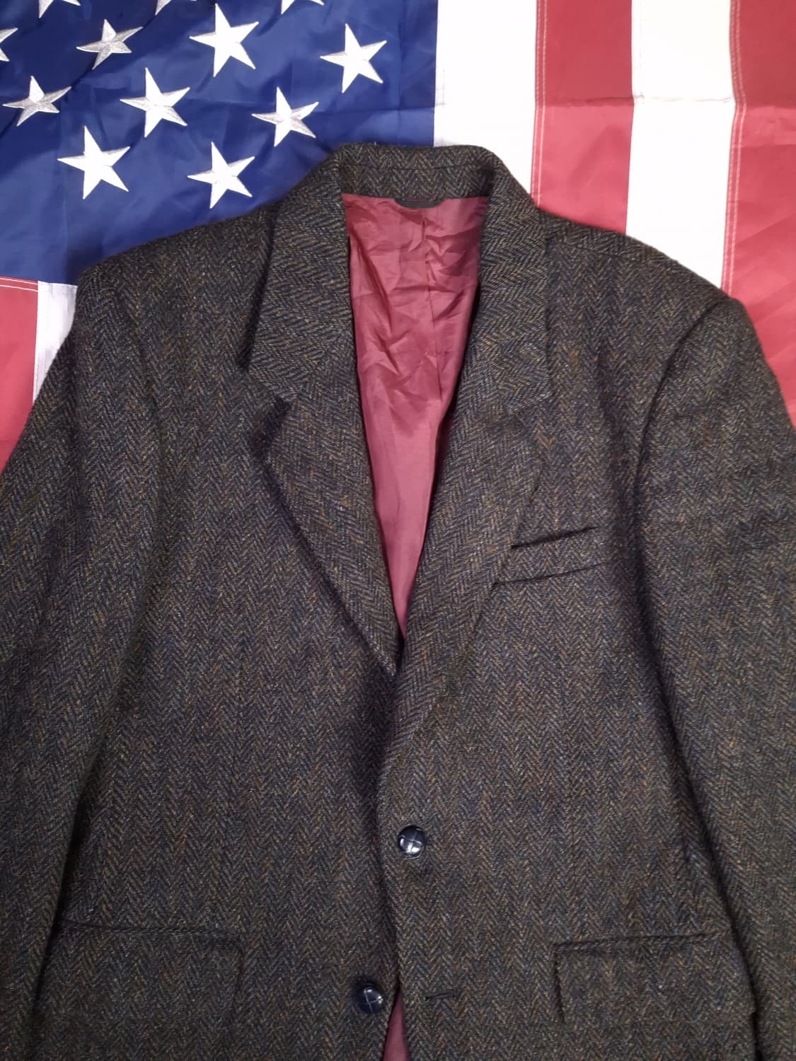 오리지날 캐나다제조 해리스트위드 2버튼 클래식 블레이져 상품이미지2