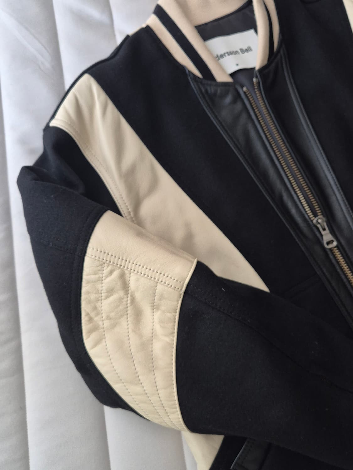 (M) 유니섹스 레더 모터사이클 패디드 자켓 상품이미지5