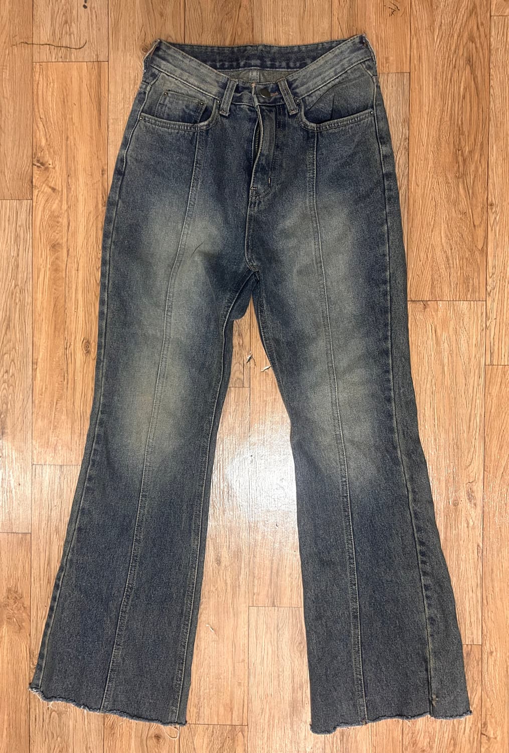 빈티지 y2k 부츠컷 워싱 청바지 데님팬츠 상품이미지1