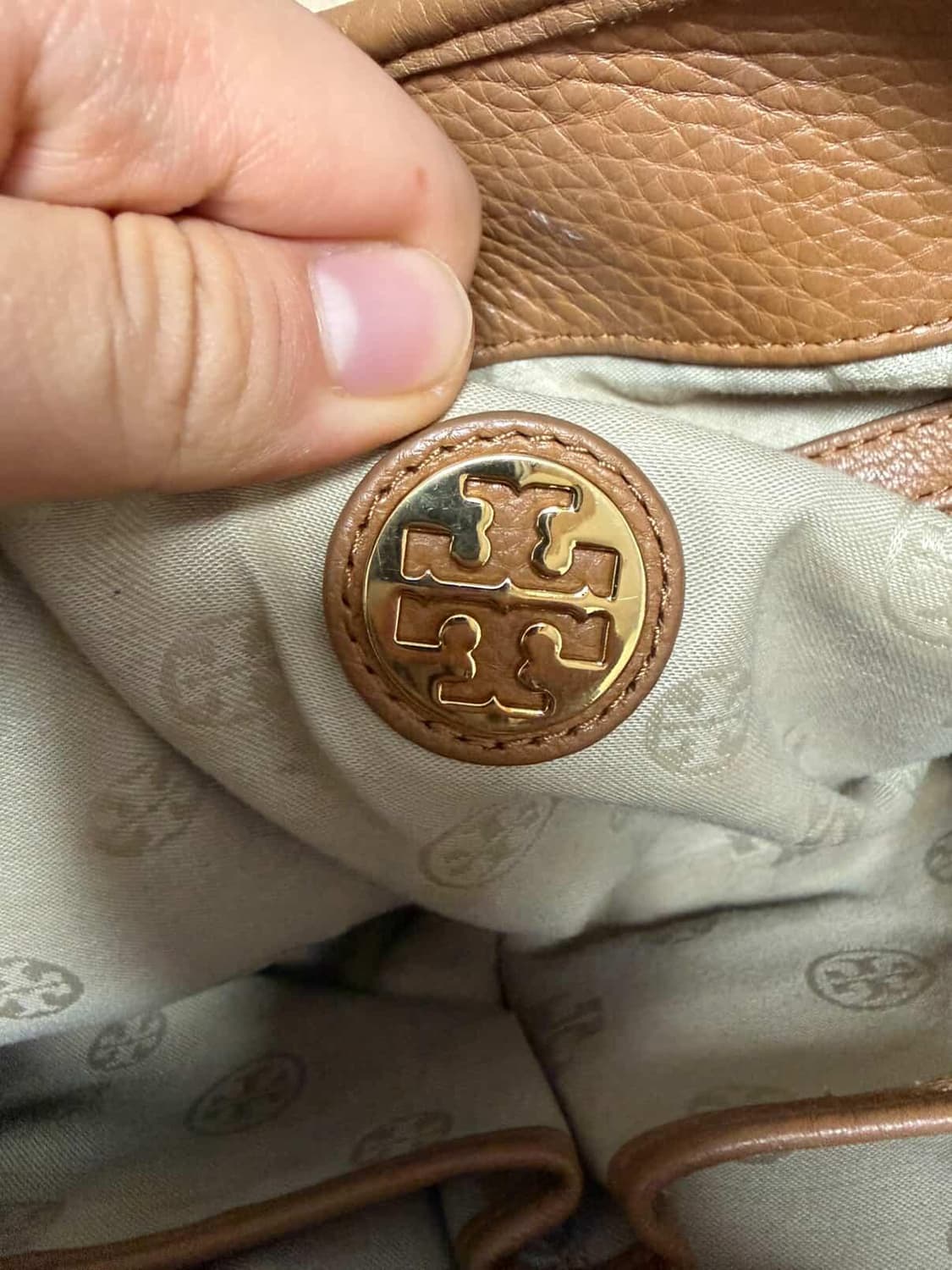 매장구매 정품 토리버치 브라운 가죽 토트백 숄더백 상품이미지6