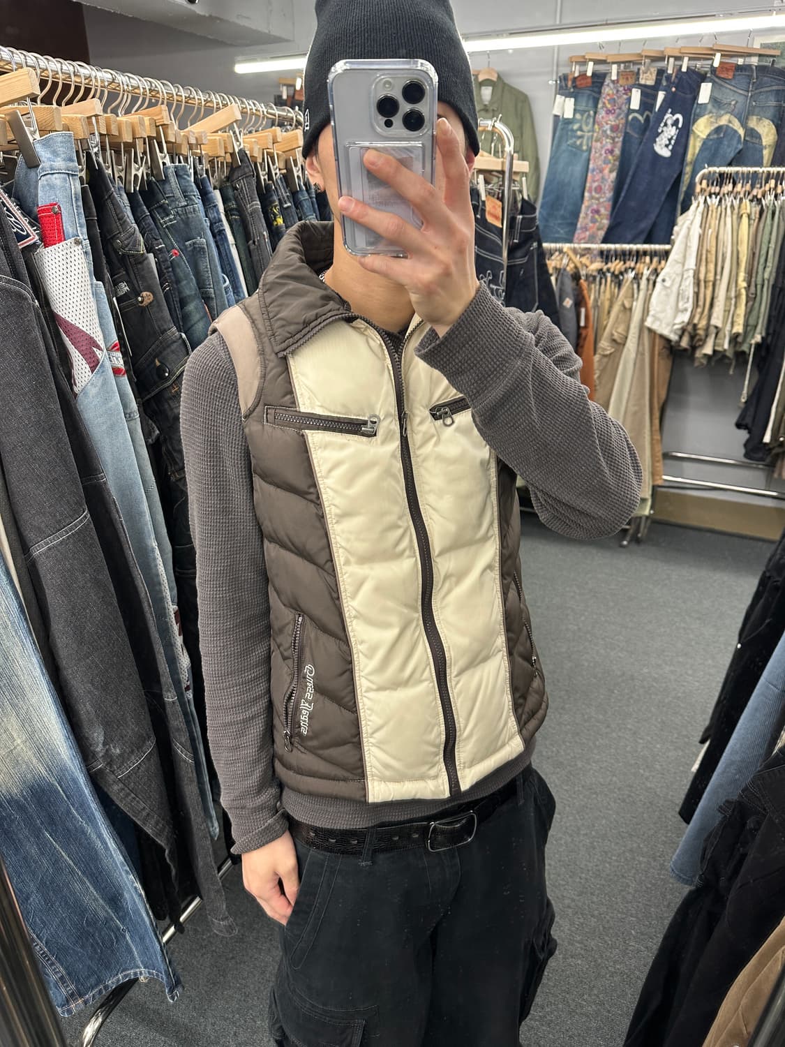 M) 게스 빈티지 y2k 베스트 조끼 패딩 상품이미지1