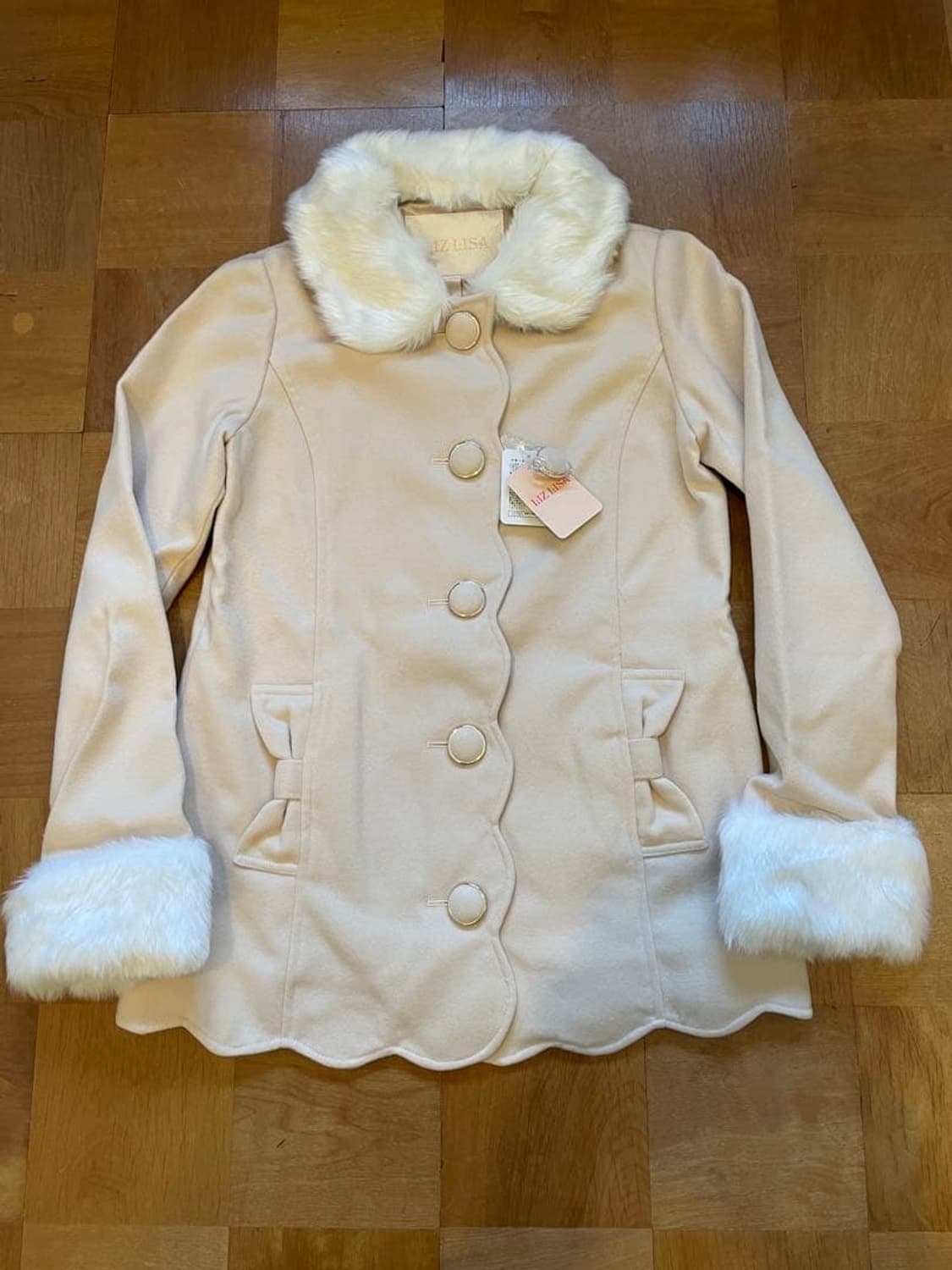 리즈리사 리즈멜로 러블리 퍼 코트 히메갸루 라떼갸루 상품이미지1