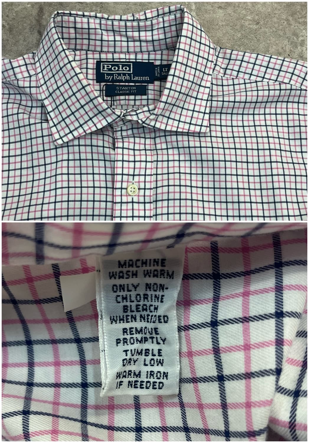 폴로 랄프로렌 체크 셔츠 핑크 #csz2884  상품이미지3