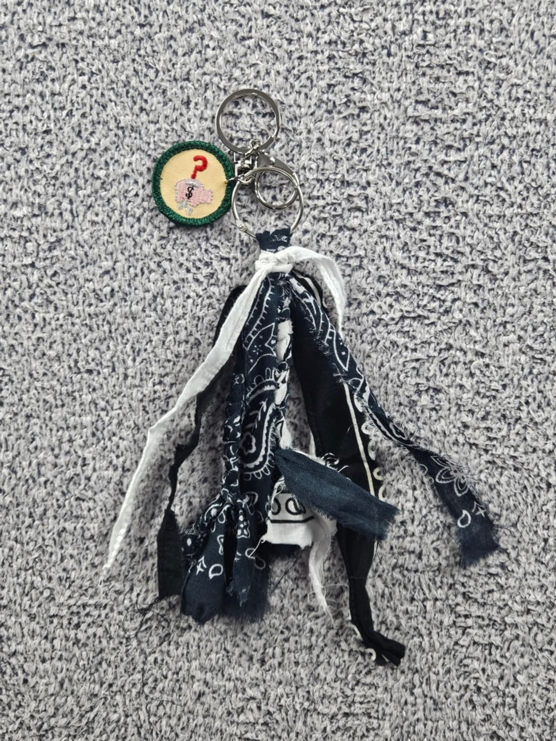 핸드메이드 커스텀 패치 반다나 카라비너 키링 ( OS ) / 10872 상품이미지2