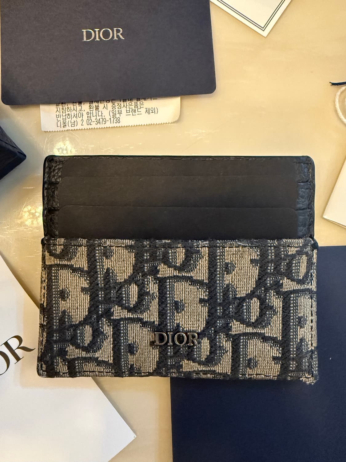 디올 카드지갑 새상품급 상품이미지3