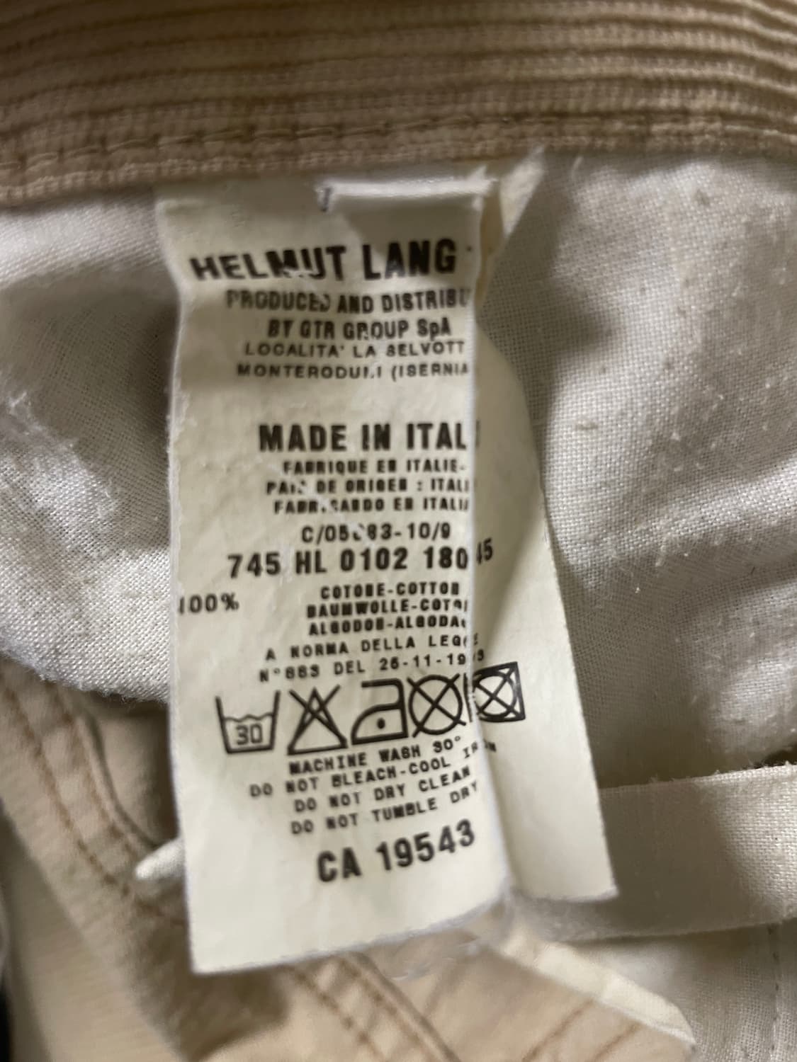 [29] 헬무트랭 1999 코듀로이 페인터 상품이미지6