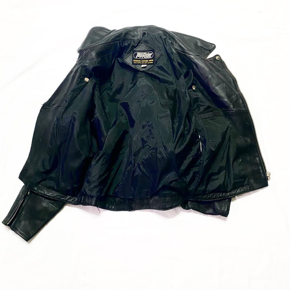 Top Rider - 소가죽 더블 라이더 자켓 상품이미지3