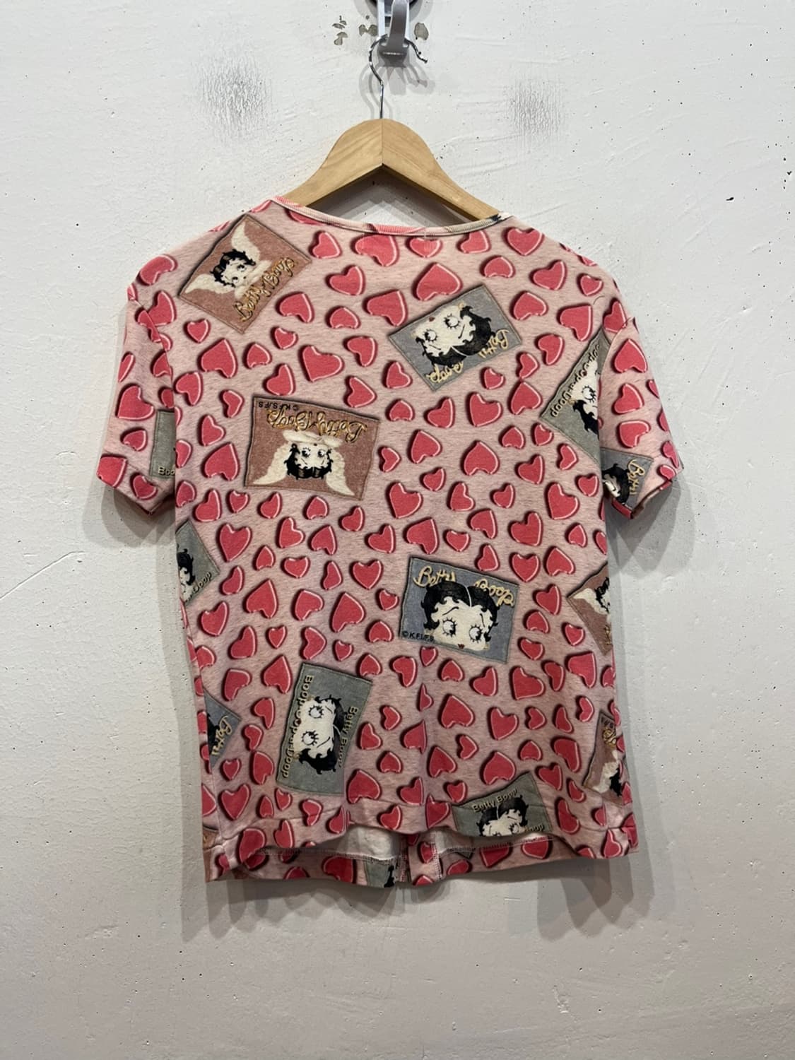 Bettyboop 베티붑 풀프린팅 하프 가디건 Made in JAPAN 상품이미지2