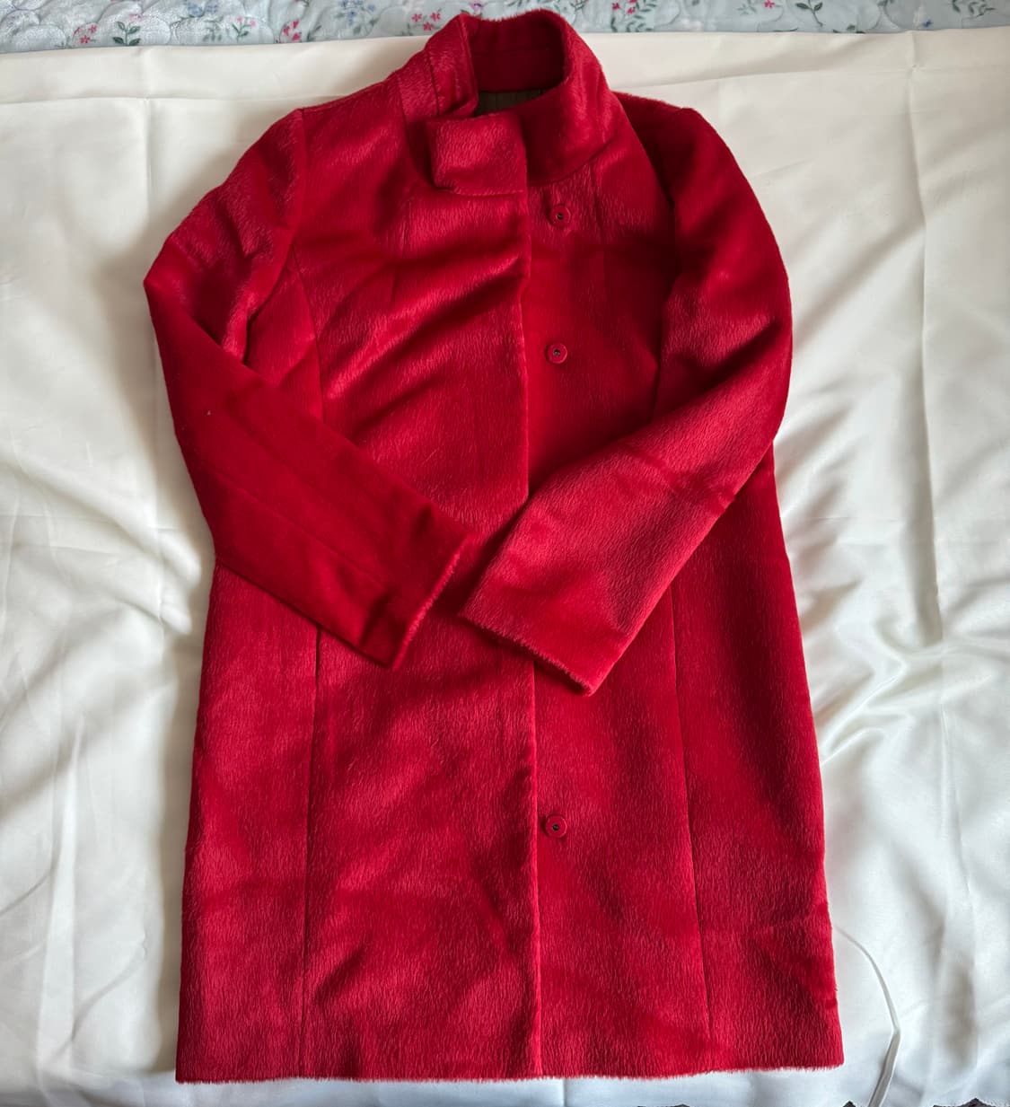 키스 레드 알파카 코트  상품이미지1