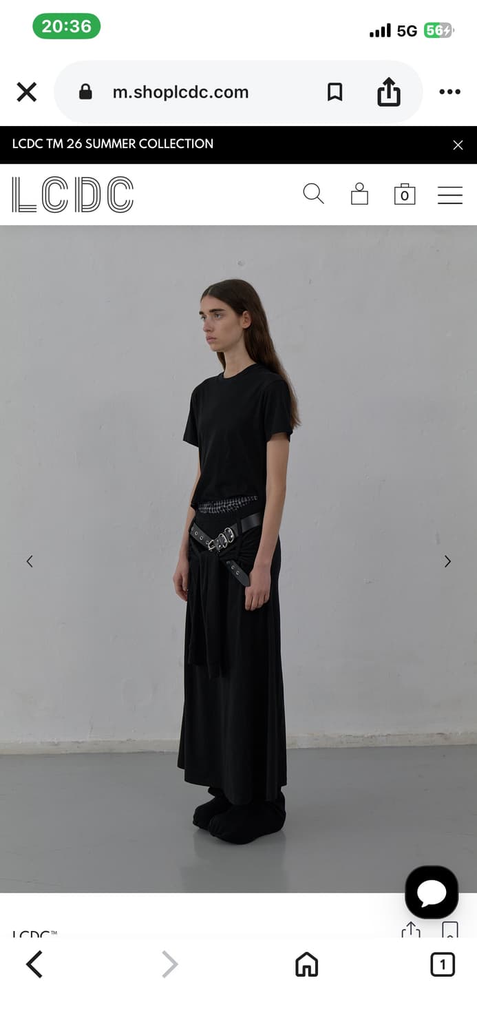 [LCDC] TIED WAIST DRESS (BLACK) 상품이미지2