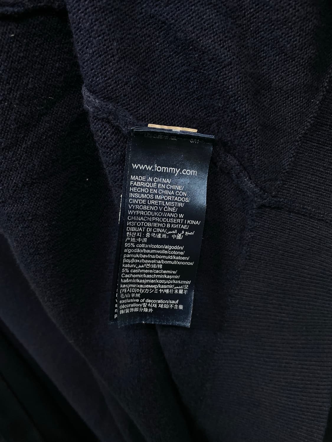  타미힐피거 네이비 집업 가디건  XL  상품이미지6