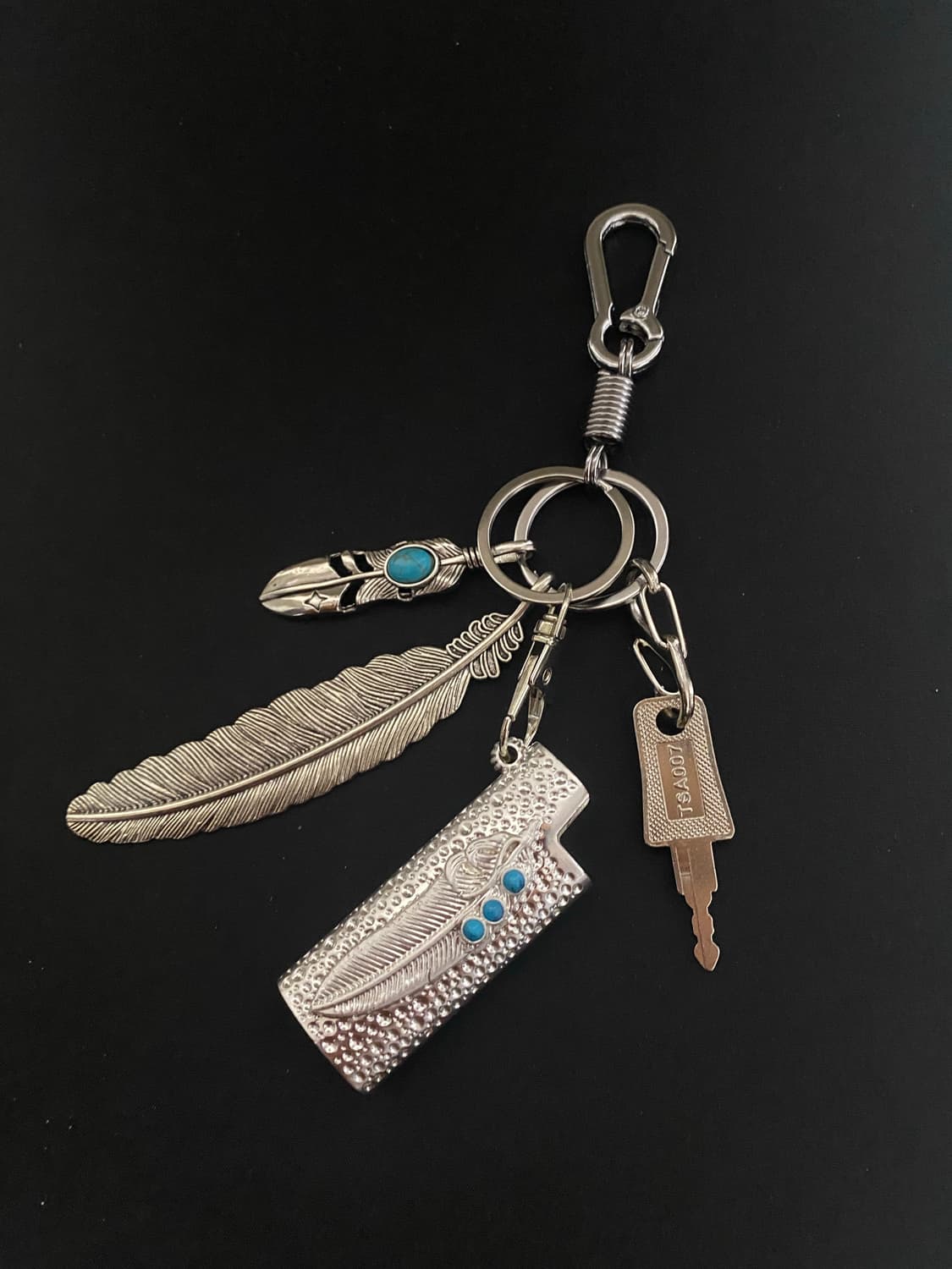 에스닉 깃털 키링 상품이미지1