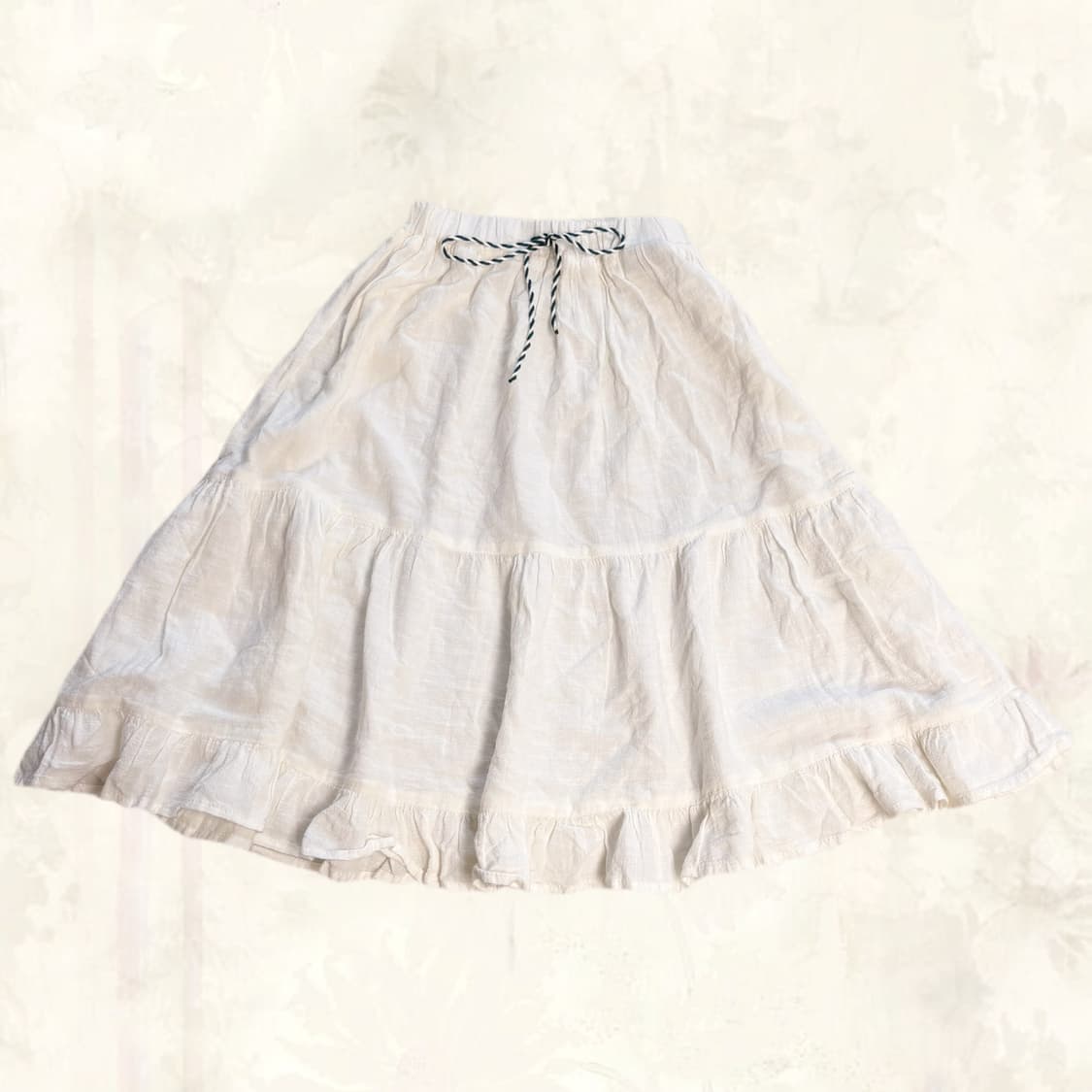 (이체시에눌) 일본 히메갸루 모리걸 핀터깔 캉캉 풀밴딩 스커트  상품이미지1