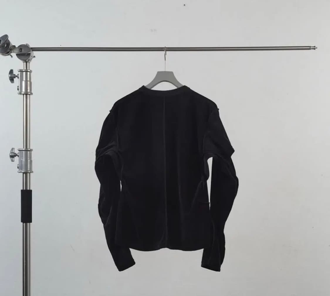 NVRFRGT 네버포겟  벨루어 더블 레이어드 롱슬리브 상품이미지2