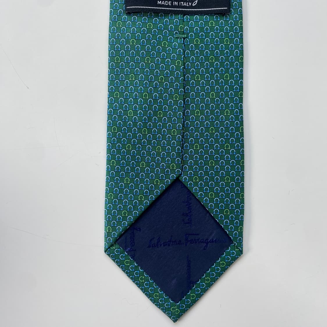새상품급 신형 페레가모(Ferragamo) 모노그램 정품넥타이7.8cm 상품이미지7