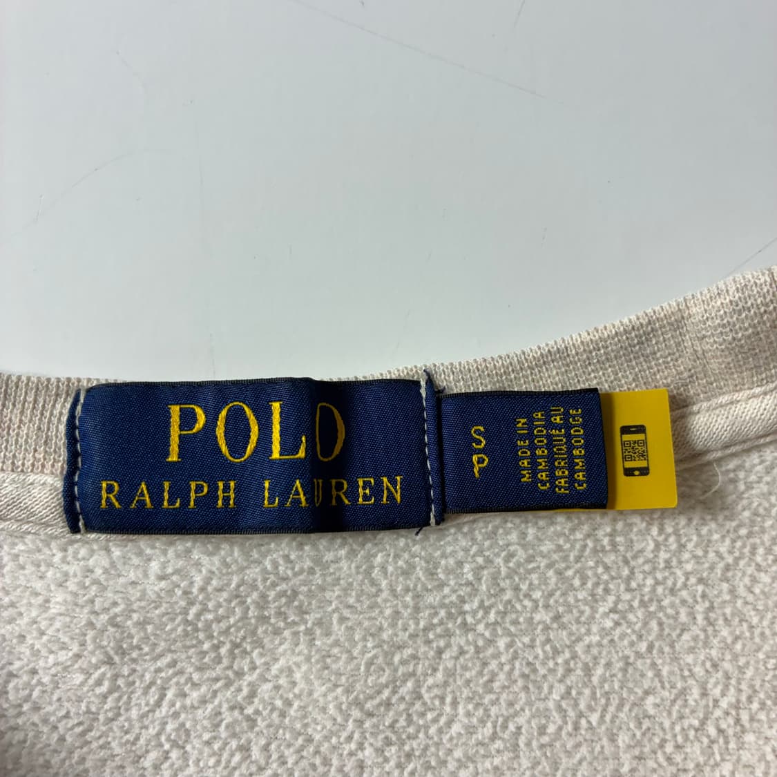 Polo  폴로 랄프로렌 신형 자수 크림 맨투맨  상품이미지4